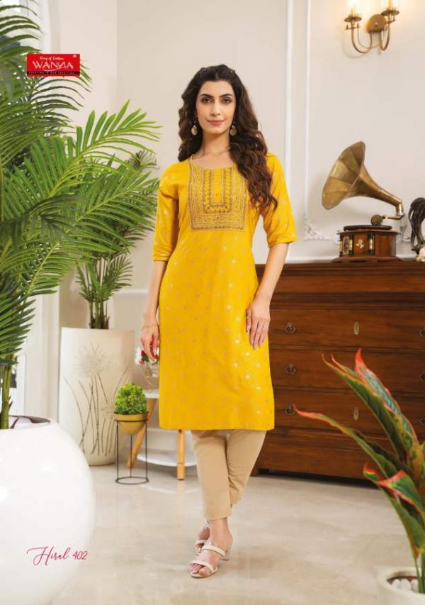 Wanna Hiral 4 Embroidery Wear Rayon Designer Kurti Collection